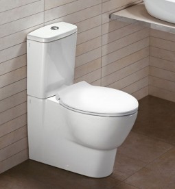 Унитаз компакт напольный Hatria Nido 35.5х65.5 см белый Y0TQ01