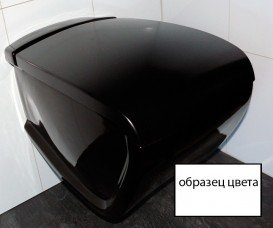 Чаша унітазу-компакта підлогового Hidra Hi-Line 38х67,5 см санфаянс чорний глянцевий HI12 009 nero lucido