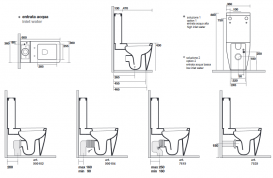 Унитаз-компакт напольный Kerasan Ego с крепежом белый 321701