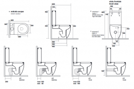 Унітаз-моноблок підлоговий Kerasan Flo з кріпленням білий 311701