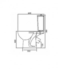 Унітаз-компакт підлоговий Kolo Freja 35,4х64 см з бачком і кришкою Soft-Close Click2Clean L7922100U