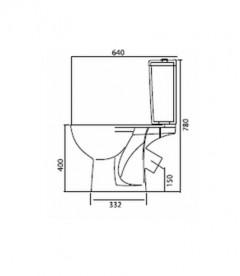 Унитаз-компакт напольный Kolo Freja 35,4х64 см с бачком и крышкой Soft-Close Click2Clean L7922100U