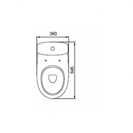 Унитаз-компакт напольный Kolo Status 36х64,5 см с бачком и крышкой Soft-Close Click2Clean 2395250UA