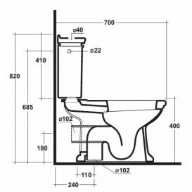 Унитаз напольный Olympia коллекция Impero 03.11