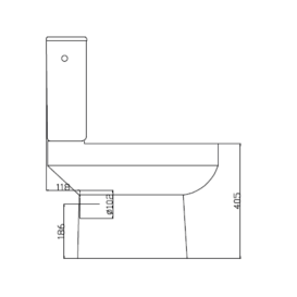 Унітаз-компакт для підлоги Ravak Concept Classic Combi RimOff 38,5х62 см з сидінням кераміка білий глянець RKUM100007