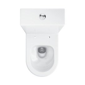 Унитаз-компакт напольный Ravak Optima RimOff 38х60,5 см с сиденьем керамика белый X01870