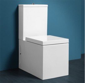 Чаша унитаза-компакта напольная Simas Frozen 37,5х61 см фаянс белый FZ 07