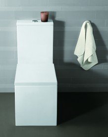 Чаша унитаза-компакта напольная Simas Frozen 37,5х61 см фаянс белый FZ 07