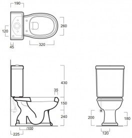 Унитаз-компакт напольный Simas коллекция Arcade AR 821