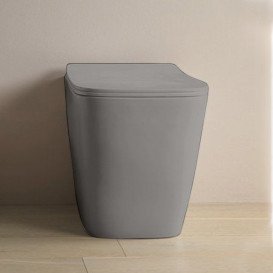 Унітаз для підлоги ArtCeram A16 безободковий 36х52,5 см кераміка сірий ASV004 15;00