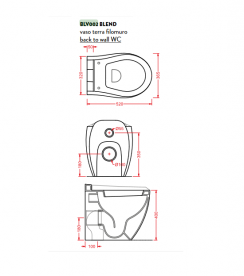 Унітаз підлоговий ArtCeram Blend 36,5х52 см білий глянсовий BLV002 01; 00