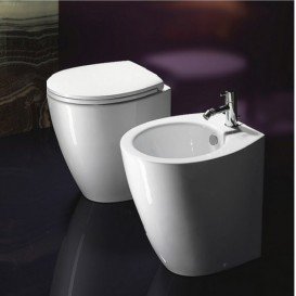 Унітаз підлоговий Catalano Velis 50х37 під прихований бачок / інсталяцію кераміка білий 1VP5000