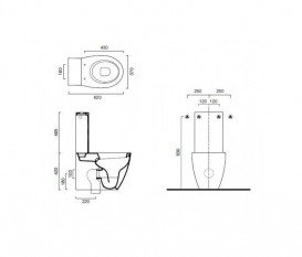 Унитаз напольный Catalano Velis 62х37 моноблок керамика белый 1MPVL00