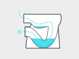 Унітаз підлоговий дитячий Roca Baby 29.5х38.5 з горизонтальним випуском кераміка білий A344PB7000