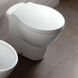 Унітаз підлоговий Hatria Nido з сидінням з кришкою Soft Close білий YXBW + YXWW