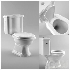 Унітаз підлоговий Kerasan Retro з бачком білий 101201