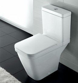 Унитаз напольный компакт Hatria Erika Pro 37х62.5 см белый Y1BV01