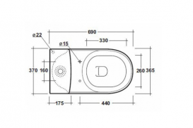 Унітаз підлоговий Olympia колекція Federica 04.40