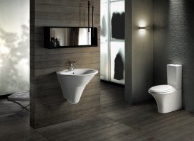 Унітаз підлоговий приставний Hatria Sculture 37х62.5 см білий YXZ401