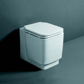 Унітаз підлоговий Simas Flow 35,5х49,5 см фаянс білий FL 61