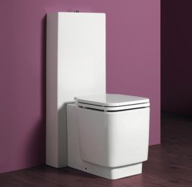 Унітаз підлоговий Simas Flow 35,5х49,5 см фаянс білий FL 61