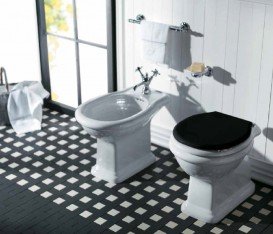 Унитаз напольный Simas Lante 38,5х53 см с горизонтальным выпуском фаянс белый LA02