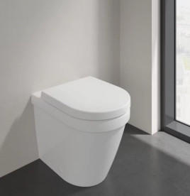 Унитаз напольный Villeroy & Boch Architectura 37х54 см санитарная керамика CeramicPlus альпийский белый 5690R0R1