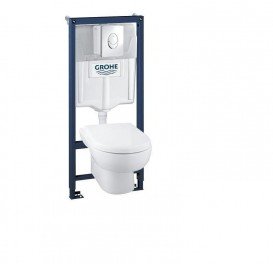 Набор Grohe Solido 4 в 1: подвесной унитаз с сиденьем и крышкой + система инсталляции с панелью смыва Skate Air 39191000