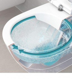 Унітаз підвісний Villeroy & Boch Subway 2.0 ViFresh з відкритим змивним краєм + Сидіння SoftClosing 5614A101 + 9M78S101