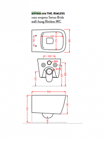 Унитаз подвесной ArtCeram A16 36х52,5 см чёрный глянцевый ASV003 03;00