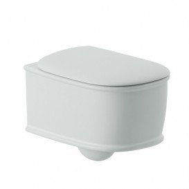 Унитаз подвесной ArtCeram Atelier безободковый 37,5х52,5 см керамика белый матовый ATV001 05;00