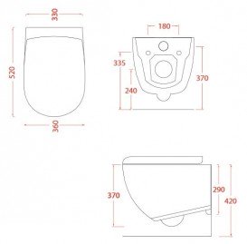Унітаз підвісний ArtCeram File 2.0 36х52 см білий глянсовий FLV001 01; 00