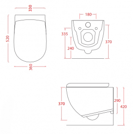 Унітаз підвісний Artceram File 2.0 Rimless з кришкою Soft-Close, білий FLV004 01; 30_FLA014 01