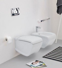 Унітаз підвісний ArtCeram Hi-Line 38х54,5 см білий глянсовий HIV001 01; 00