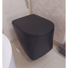 Унітаз підвісний Axa DP безободковий 36х50,5 см кераміка чорний матовий 8401007