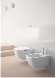 Унитаз подвесной безободковый GSI Sand без скрытого крепежа (с установкой снизу) 9015 11