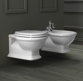 Унитаз подвесной безободковый Simas Lante 38.5х53 см санфаянс белый LA18