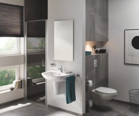 Унитаз подвесной безободковый Grohe Bau Ceramic альпин-белый 39427000