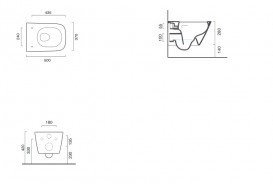 Унітаз підвісний Catalano Green NewFlush кераміка глянцевий білий 1VS50RGR00