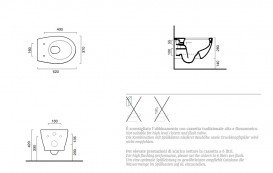 Унітаз підвісний Catalano Italy Newflush 37х52 см кераміка білий глянцевий + сиденье 1VS52RIT00+5NLV5STF00