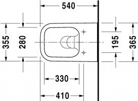 Унітаз підвісний Duravit Happy D.2 Rimless 36,5х54 см з покриттям HygieneGlaze кераміка білий 2222092000