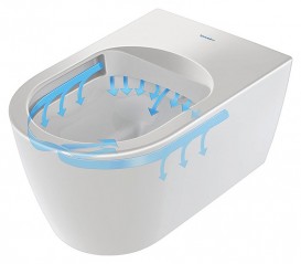 Унитаз подвесной Duravit ME by Starck Rimless 37х57 см керамика белый 25290900001