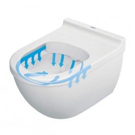 Унітаз підвісний Duravit Starck 3 Rimless 36,5х54 см кераміка білий 2527090000