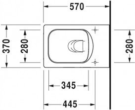 Унітаз підвісний Duravit Vero Air Rimless 37х57 см з покриттям Wondergliss кераміка білий 25250900001