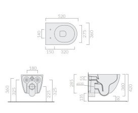 Унитаз подвесной Galassia Dream 36х52 см керамика белый глянец 7334