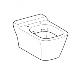 Унітаз підвісний Geberit myDay Rimfree воронкоподібний закрита форма санфарфор білий KeraTect 201460600