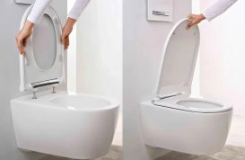 Унитаз подвесной Geberit One 37х54 см безободковый сиденье Soft Close керамика белый матовый 500.202.JT.1