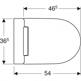 Унітаз підвісний Geberit ONE TurboFlush воронкоподібний закрита форма санфарфор з сидінням білий 500.201.01.1