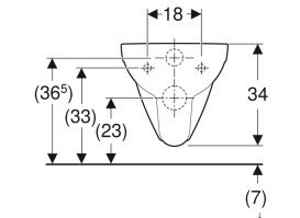 Унитаз подвесной Geberit Selnova Compact 35,5х48 см безободковый сантехнический фарфор белый 500.349.01.7