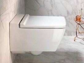 Унітаз підвісний Geberit Xeno² Rimfree воронкоподібний закрита форма санфарфор білий KeraTect 500.500.01.1